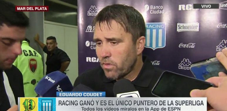 Coudet: "Nos enfocamos en nosotros, no pensamos en nada más" La Comu de Racing Club