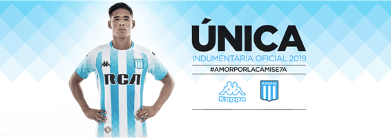 Racing Kappa lanza camisetas de Racing que honran récord ÚNICO