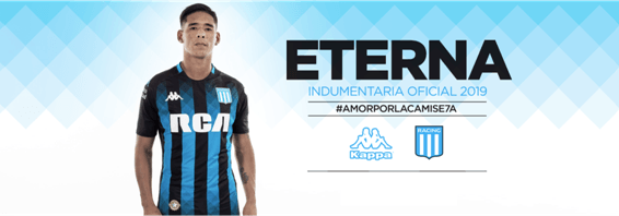 Racing Kappa lanza camisetas de Racing que honran récord ÚNICO