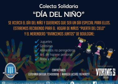 Colecta solidaria de Filial Zona Norte