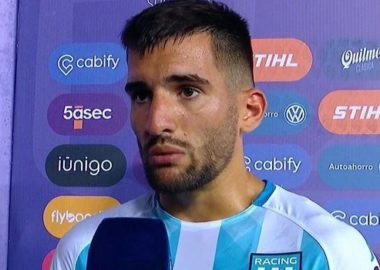 Garré debutó en Racing a puro fútbol