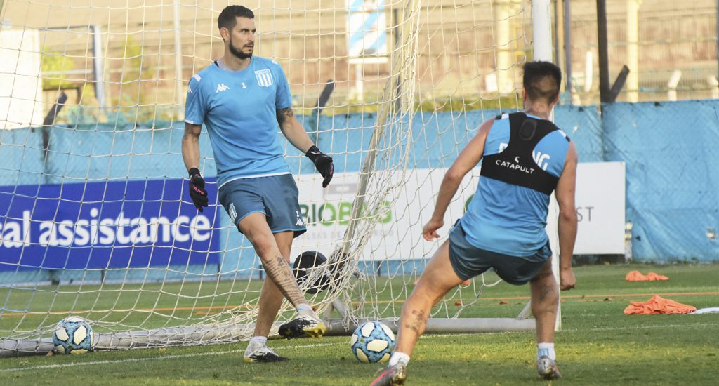 Racing trabajó en gimnasio y en campo