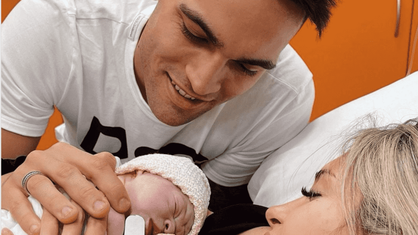 La hija de Lautaro ya tiene su camiseta de Racing