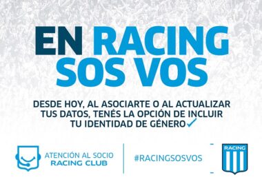 En Racing sos vos