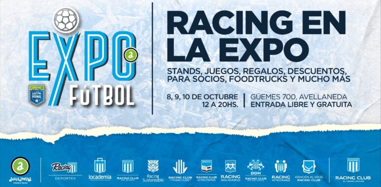 Se viene la "Expo Futbol" en Avellaneda, ciudad de Racing