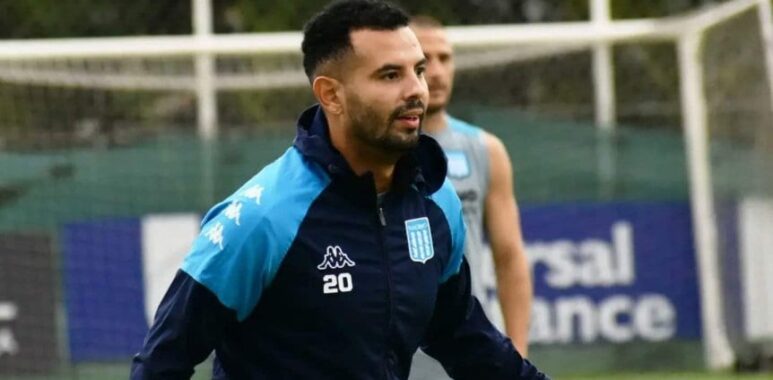 Cardona hizo fútbol en la práctica de Racing