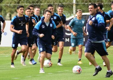 Racing practicó en Avellaneda con un nuevo refuerzo