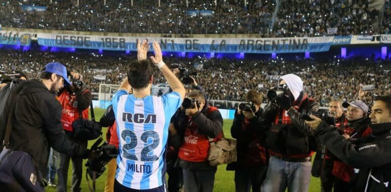 Se cumplen seis años de la despedida de Milito