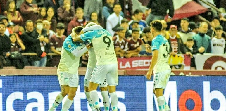 Racing derrotó a Lanús y se subió a la punta