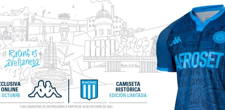 Racing es Avellaneda, la nueva camiseta