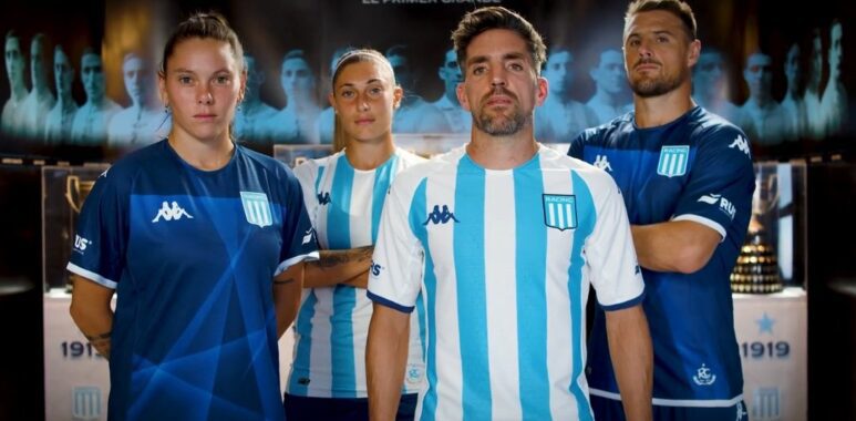 Racing presentó sus nuevas camisetas para el 2023