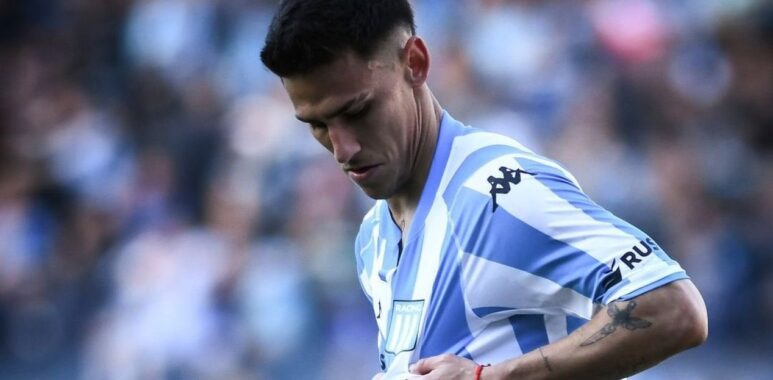 Para Matías Rojas no fue un partido más en Racing