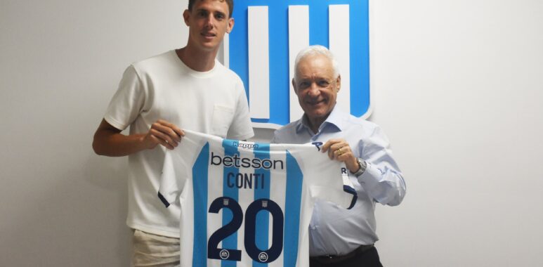 Conti puso la firma en Racing