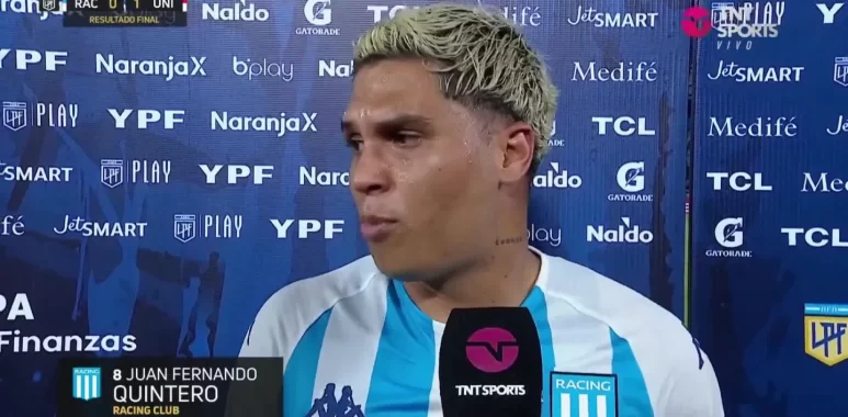 Enojo, fastidio y bronca de JuanFer en la derrota de Racing