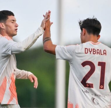 La Roma goleó con asistencia de Paulo Dybala y gol de Matías Soulé