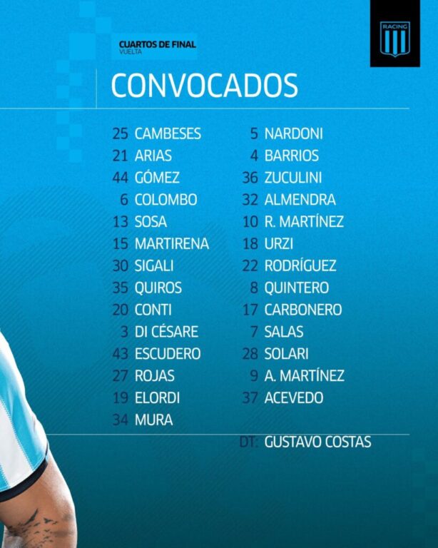 Racing - Athletico Paranaense: Formaciones, hora, árbitro y TV