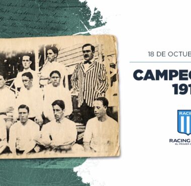 A 110 años del inolvidable primer campeonato invicto conquistado por Racing