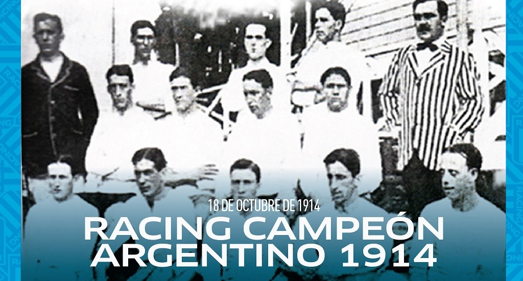 A 110 años del inolvidable primer campeonato invicto conquistado por Racing