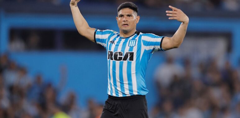 Racing confirmó la baja por lesión de Maximiliano Salas