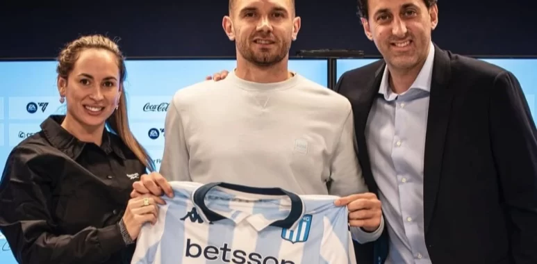 Maravilla Martínez agradeció el cariño del hincha de Racing