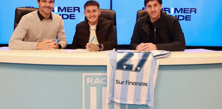 Gabriel Rojas firmó la renovación de contrato con Racing
